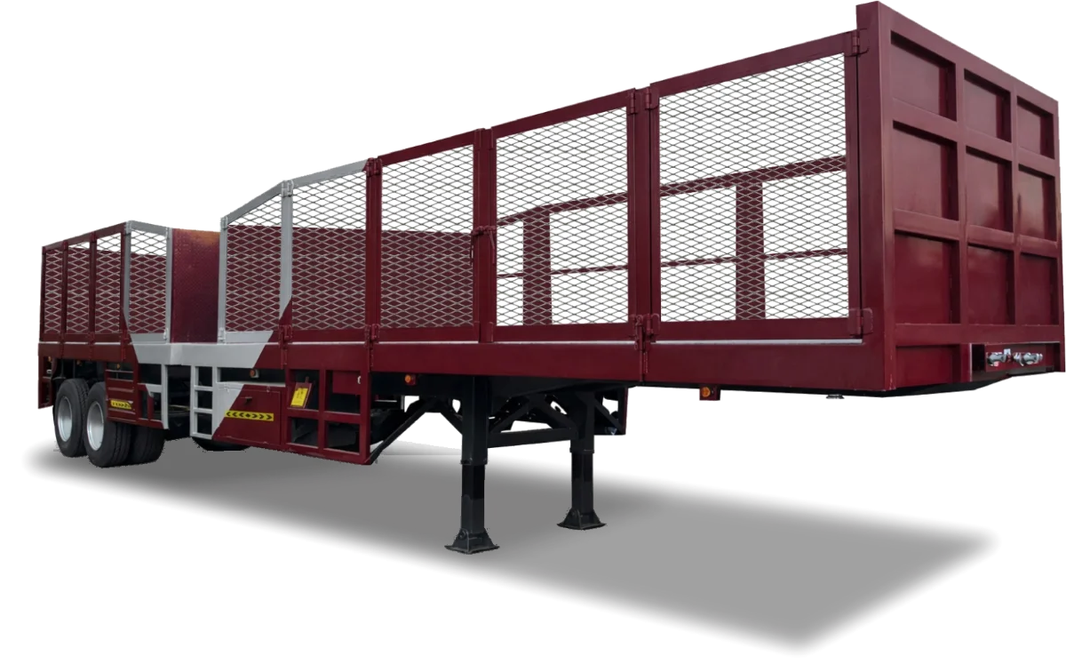Heavy-duty mesh cargo trailer