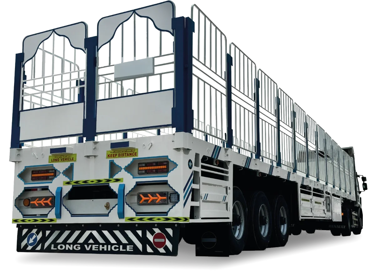 Flatbed stake body trailer